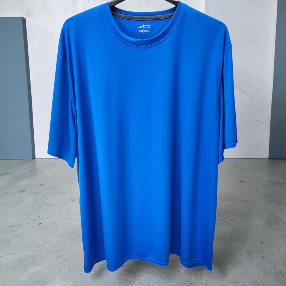 BCG Performance Dri-Fit T-Shirt Tee Mens 3XL Blue Moisture Wicking Athleticwear